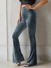 High-Waisted Ribbed Velvet Flare Pants 100100668974544 31 Affordable Fashion Under $100 Jerry's Apparel 