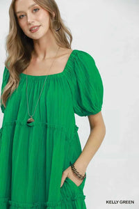 Umgee Textured Tiered Midi Dress 100100410131082 60 Affordable Fashion Under $100 Jerry's Apparel 