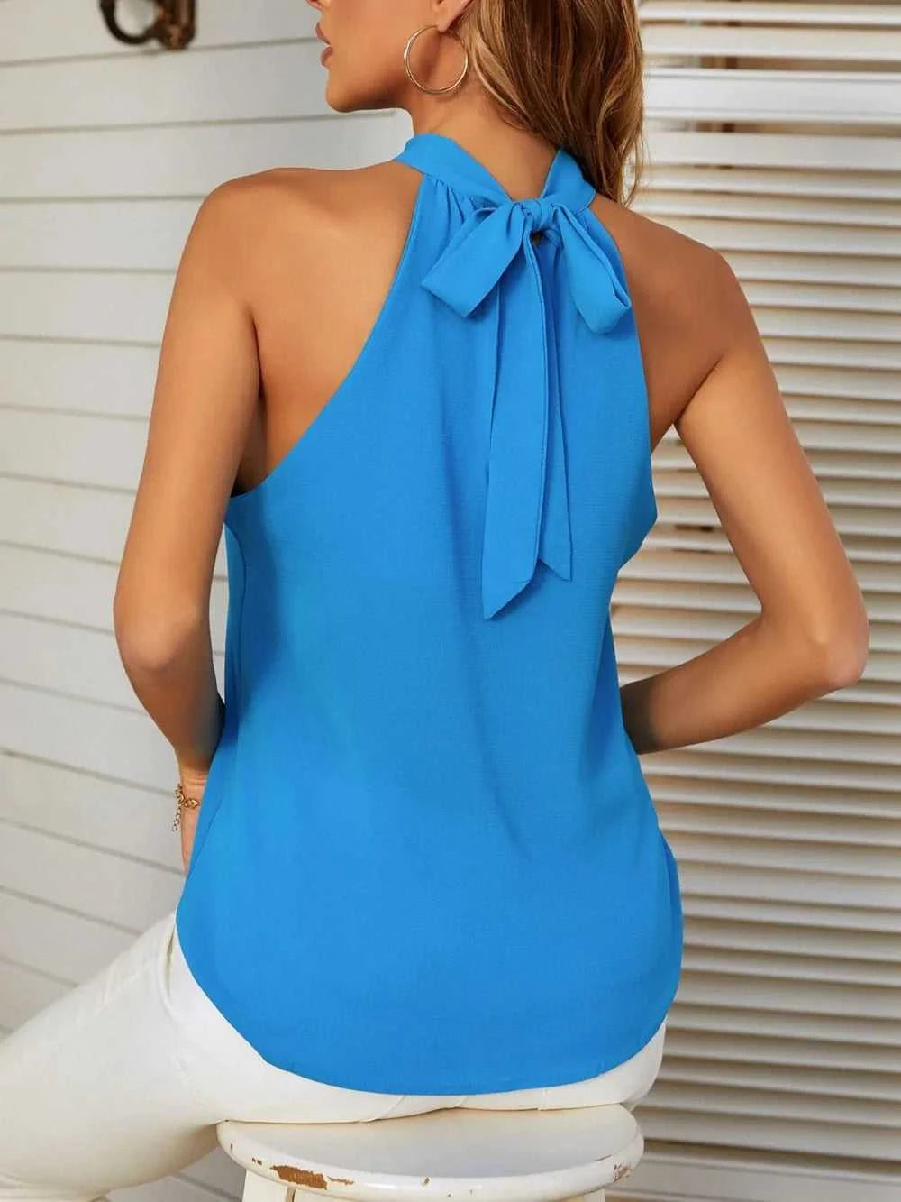 Mandy Cutout Grecian Neck Tank 100100532181219 21 Affordable Fashion Under $100 Jerry's Apparel 