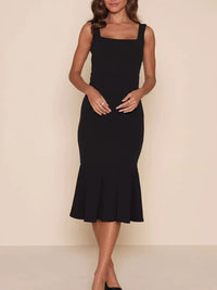 Sleeveless Square Neck Mermaid Midi Dress 101001215514921 49 Affordable Fashion Under $100 Jerry's Apparel 