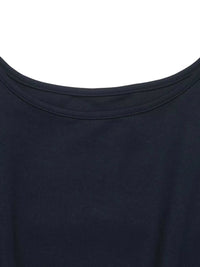Round Neck Peplum Top with Striped Cuffs 100100734963918 45 Affordable Fashion Under $100 Jerry's Apparel 
