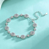 4 Carat 925 Sterling Silver Moissanite Bracelet 100500383324331 119 Jerry's Apparel 