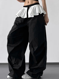 Ruffled Wide Leg Pants