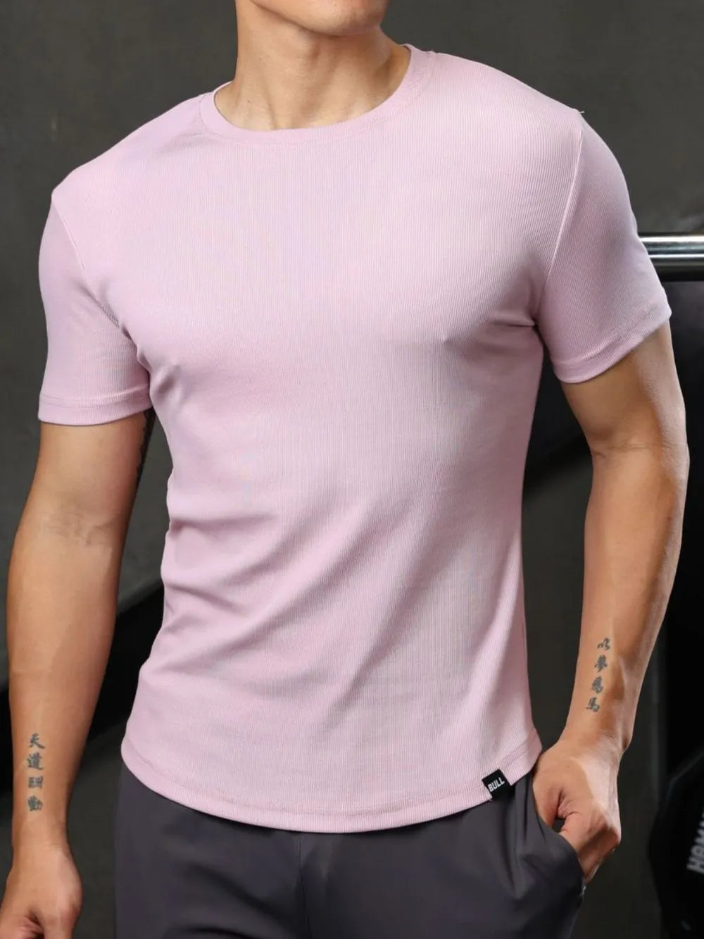 Men's Plus Size Round Neck Short Sleeve T-Shirt