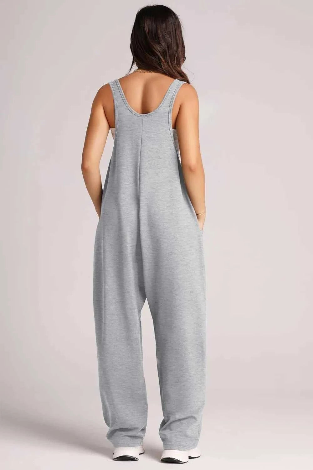 Lovelet Wide Strap Jumpsuit with Pockets 100100197263170 33 Affordable Fashion Under $100 Jerry's Apparel 