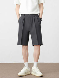 Men's Full Size Pleated Detail Loose Fit Shorts Plus Size 100400679377148 31 Affordable Fashion Under $100 Jerry's Apparel 