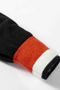 Contrast Striped Trim V Neck Varsity Sweater 100100612832963 39 Affordable Fashion Under $100 Jerry's Apparel 