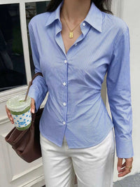 Striped Slim-Fit Button-Down Shirt 101001608901283 42 Affordable Fashion Under $100 Jerry's Apparel 