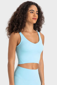 Millennia Deep V-Neck Crop Sports Bra 100100684956780 24 Affordable Fashion Under $100 Jerry's Apparel 