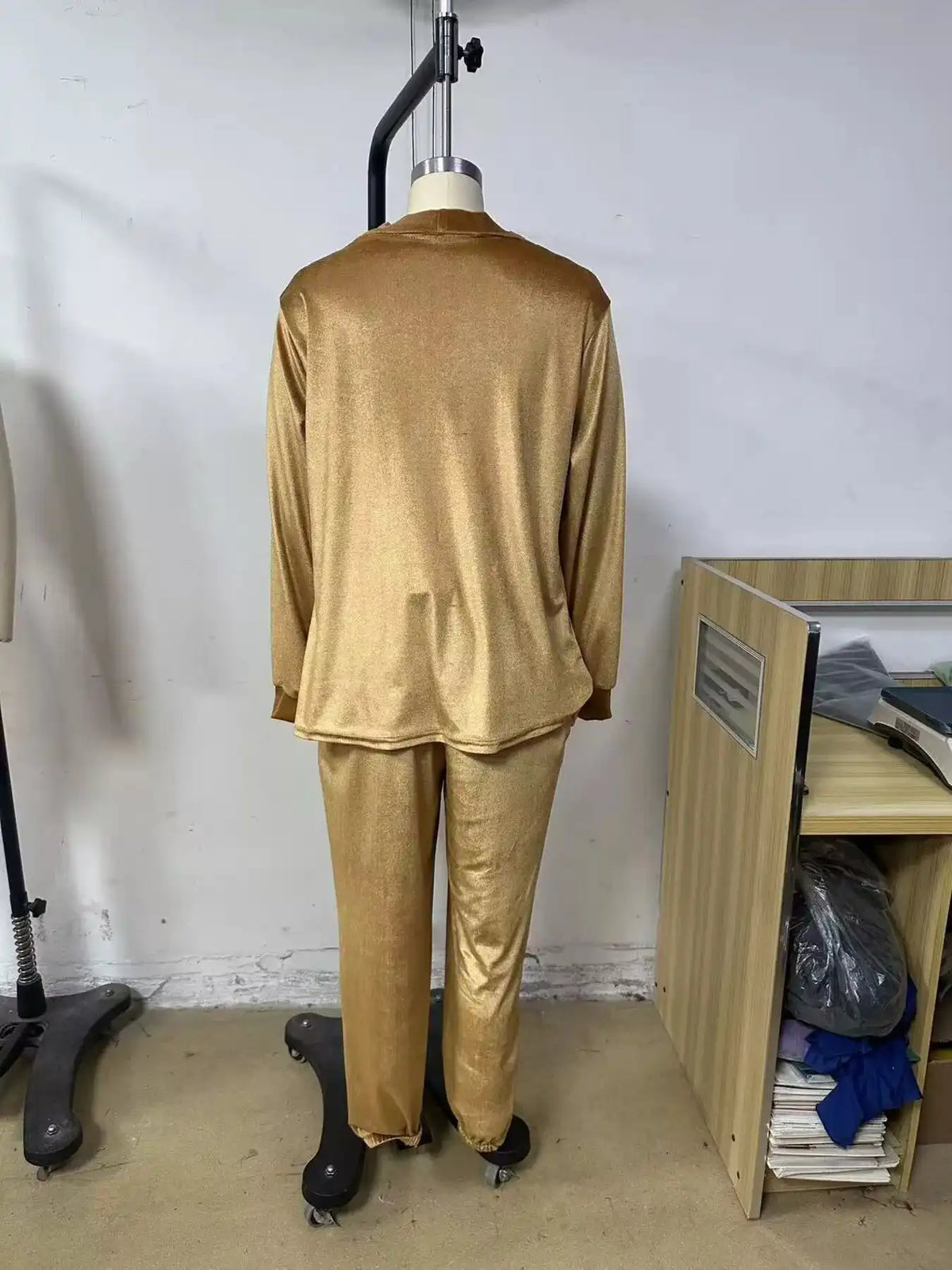 Full Size Velvet Cowl Neck Top and Pants Set Plus Size 101001490771294 53 Affordable Fashion Under $100 Jerry's Apparel 