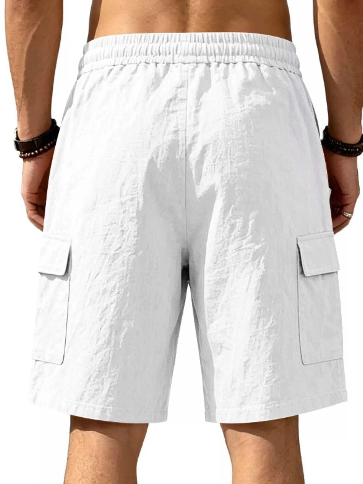 Men's Plus Size Casual Cargo Shorts with Drawstring Waist 100400477807470 36 Affordable Fashion Under $100 Jerry's Apparel 