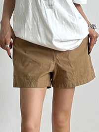 Elastic Waist Casual Shorts