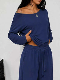 Full Size One-Shoulder Top and Drawstring Pants Set Plus Size 100100885816388 29 Affordable Fashion Under $100 Jerry's Apparel 