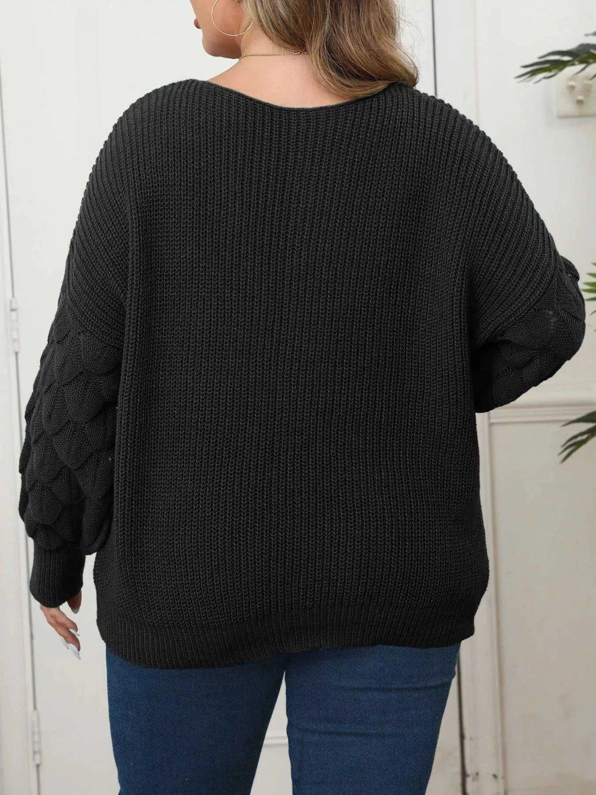 Plus Size Butterfly Dropped Shoulder Sweater 101002956712112 41 Affordable Fashion Under $100 Jerry's Apparel 