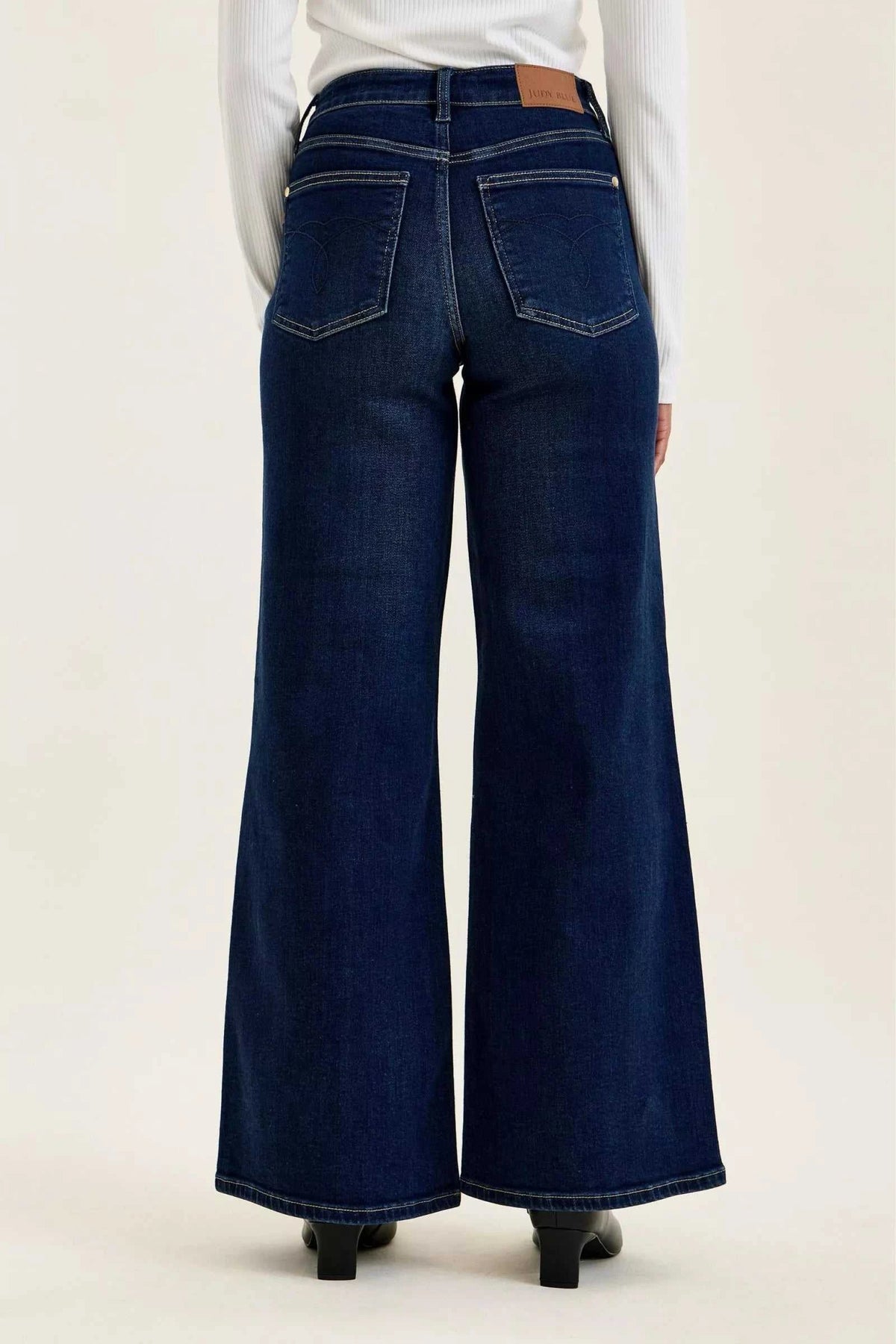 Judy Blue High-Waisted Wide-Leg Dark Wash Jeans 100100334461649 71 Affordable Fashion Under $100 Jerry's Apparel 
