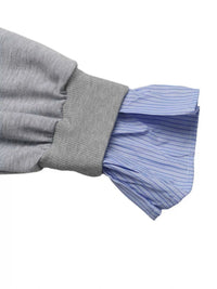 Striped Collar Long Sleeve Fake Two Piece Sweatshirt 100100225082825 39 Affordable Fashion Under $100 Jerry's Apparel 