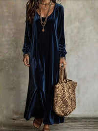 Velvet Maxi Dress with Flowy Hem 100100506619632 27 Affordable Fashion Under $100 Jerry's Apparel 
