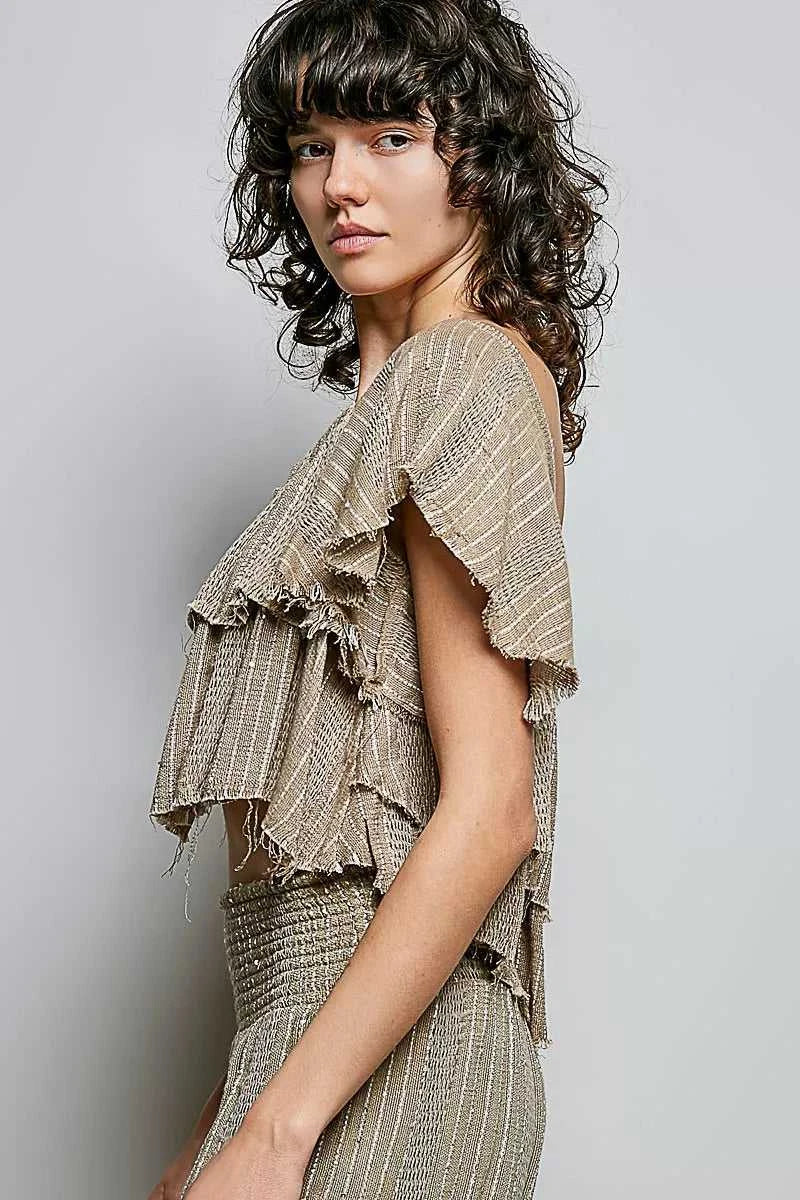 POL Off-Shoulder Ruffle Crop Top 100100498841884 45 Affordable Fashion Under $100 Jerry's Apparel 