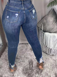 Plus Size Slim Fit Distressed Jeans 100100907033055 52 Affordable Fashion Under $100 Jerry's Apparel 