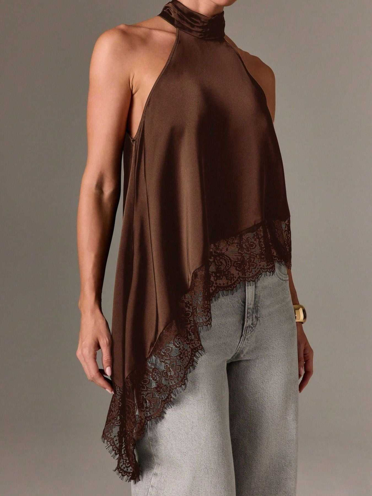 Halter Neck Lace Trim Cami 100100484379863 40 Affordable Fashion Under $100 Jerry's Apparel 
