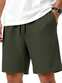 Men's Full Size Casual Texture Drawstring Shorts Plus Size 104001974250005 33 Affordable Fashion Under $100 Jerry's Apparel 