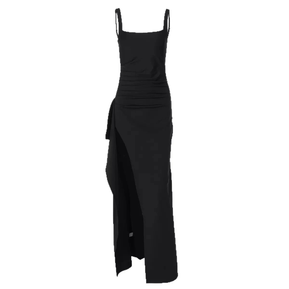 Ruched High-Slit Maxi Dress 100100883675140 30 Seasonal Fashion Collections Jerry's Apparel 