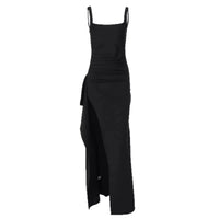 Ruched High-Slit Maxi Dress 100100883675140 30 Seasonal Fashion Collections Jerry's Apparel 