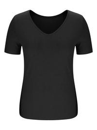Solid V-Neck Short Sleeve T-Shirt