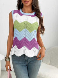 Color Block Round Neck Sweater Vest 100100253791586 34 Affordable Fashion Under $100 Jerry's Apparel 