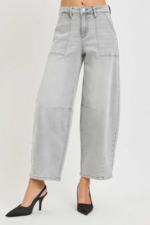 RISEN Slouchy Cropped Barrel Jeans 100100024621905 65 Affordable Fashion Under $100 Jerry's Apparel 