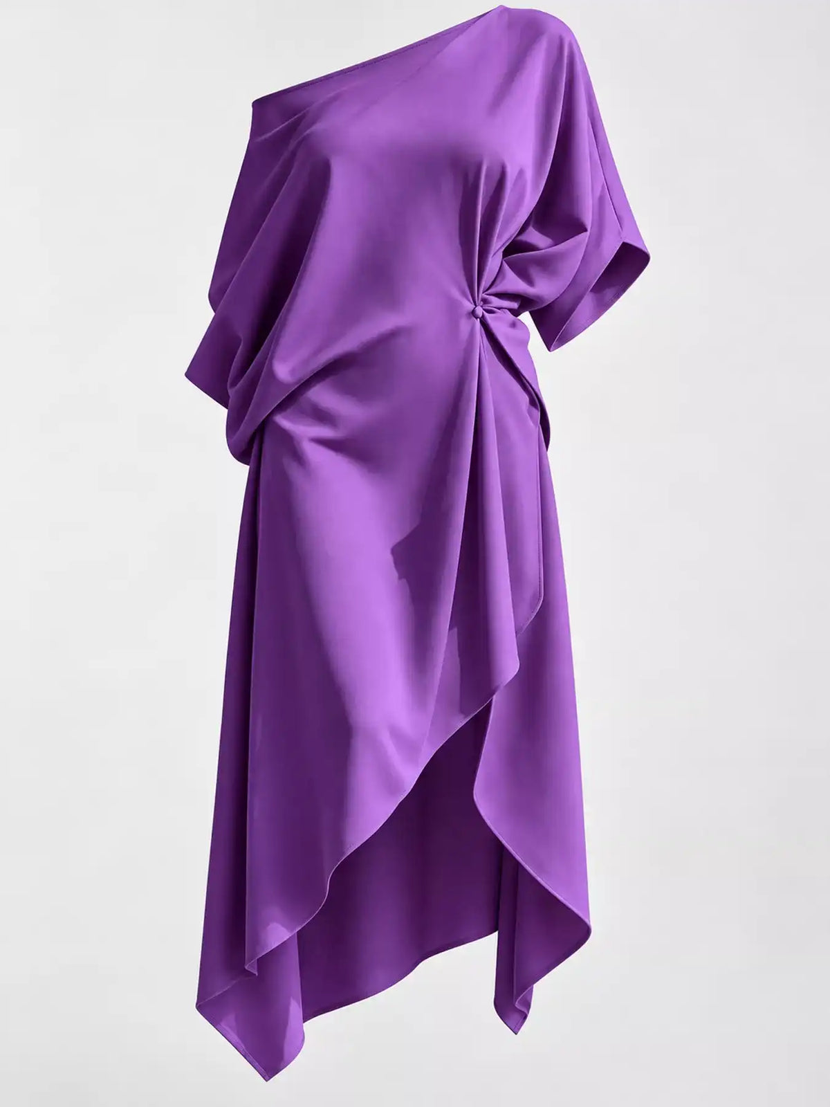 Full Size One-Shoulder Asymmetric Hem Midi Dress Plus Size 101001732260581 53 Gifts for Her Jerry's Apparel 