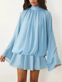 Tie Back Flare Sleeve Mini Dress 101001243212797 45 Affordable Fashion Under $100 Jerry's Apparel 