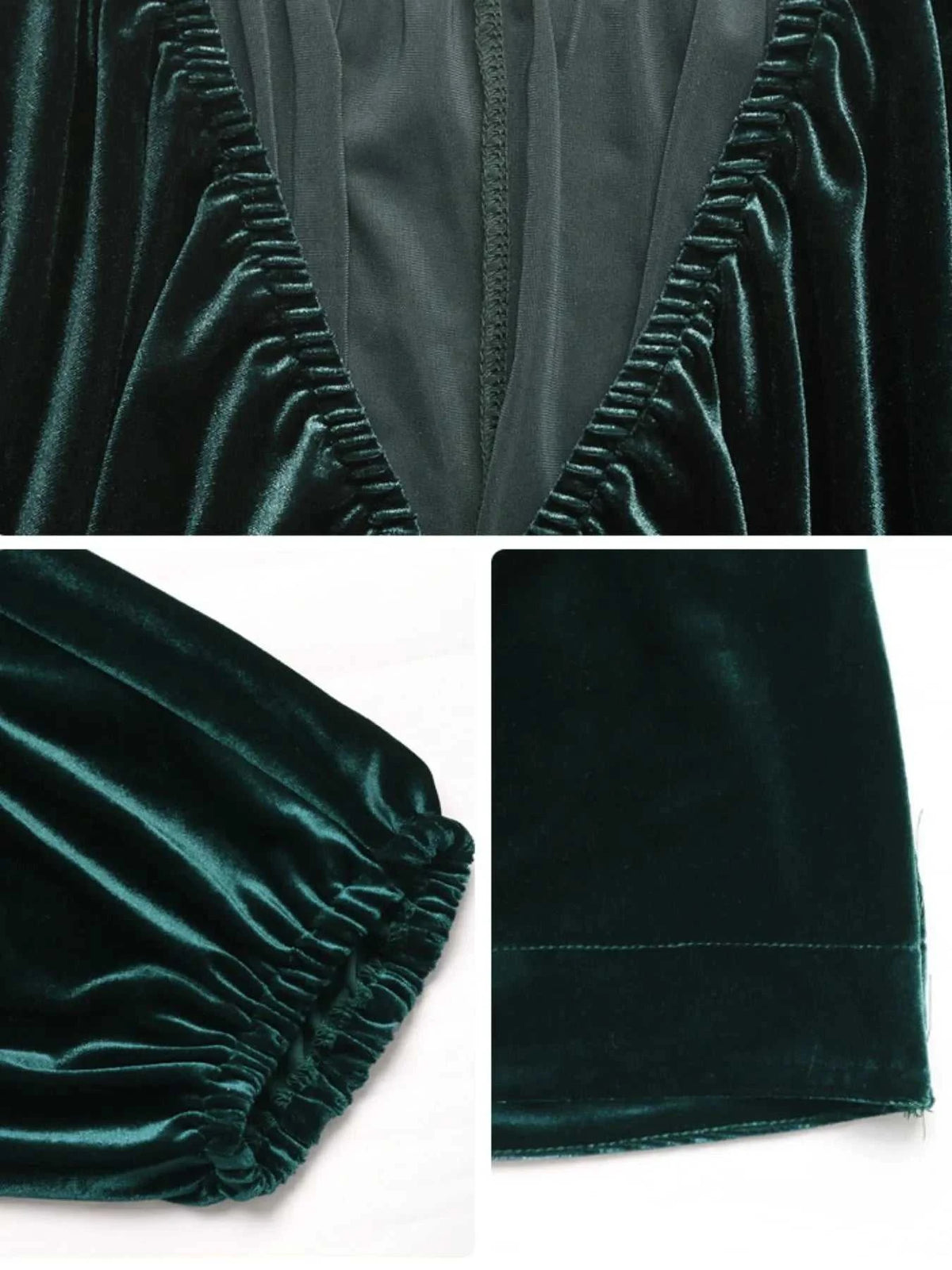 Ruched V-Neck Balloon Sleeve Dress 100100977231400 48 Affordable Fashion Under $100 Jerry's Apparel 