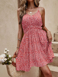 Floral V-Neck Mini Cami Dress