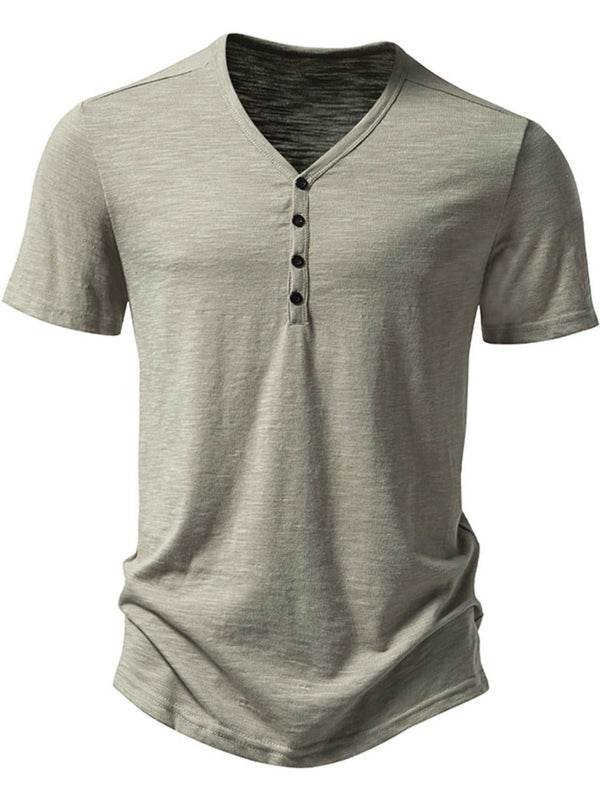 Men's Casual Button Detail T-Shirt 100400483124251 27 Affordable Fashion Under $100 Jerry's Apparel 