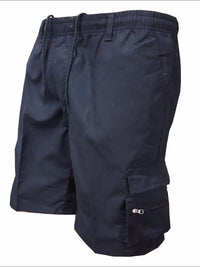 Men's Plus Size Drawstring Shorts with Cargo Pockets