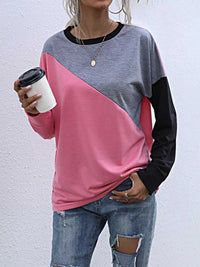 Color Block Casual Round Neck Sweatshirt 100100535892353 23 Affordable Fashion Under $100 Jerry's Apparel 