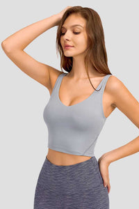 Millennia Deep V-Neck Crop Sports Bra 100100684956780 24 Affordable Fashion Under $100 Jerry's Apparel 