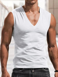 Men's Plus Size V-Neck Tank