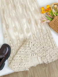 Lace Elastic Waist Midi Skirt 100100015303540 44 Affordable Fashion Under $100 Jerry's Apparel 