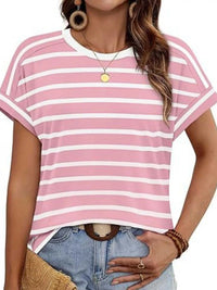 Striped Short Sleeve Casual T-Shirt 100100634609958 26 Affordable Fashion Under $100 Jerry's Apparel 