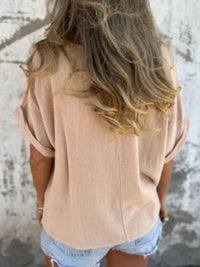 Full Size Loose Fit Short Sleeve T-Shirt Plus Size