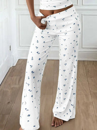 Floral Ribbed Cami and Wide Leg Pants Set 100100257950091 49 Gifts for Her Jerry's Apparel 