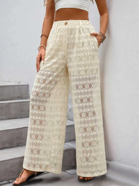 Decorative Button Wide Leg Pants 100100627351573 30 Affordable Fashion Under $100 Jerry's Apparel 