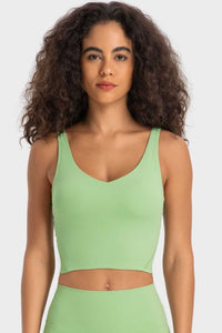 Millennia Deep V-Neck Crop Sports Bra 100100684956780 24 Affordable Fashion Under $100 Jerry's Apparel 