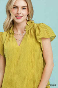 Umgee Textured Ruffle Hem Mini Dress 100100925831367 51 Affordable Fashion Under $100 Jerry's Apparel 