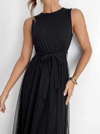 Glitter Sleeveless Tulle Midi Dress 100100013591888 42 Affordable Fashion Under $100 Jerry's Apparel 