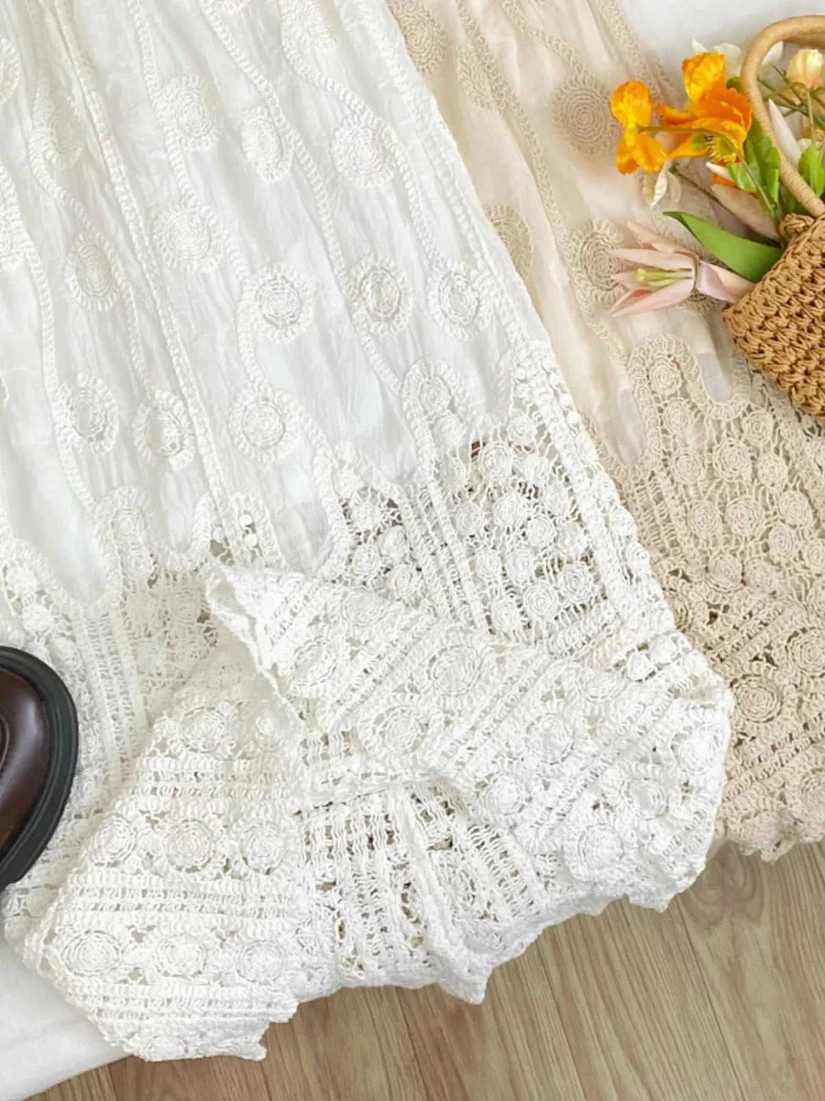 Lace Elastic Waist Midi Skirt 100100015303540 44 Affordable Fashion Under $100 Jerry's Apparel 
