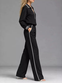 Striped Half Zip Top and Pants Set 101001673461092 67 Gifts for Her Jerry's Apparel 