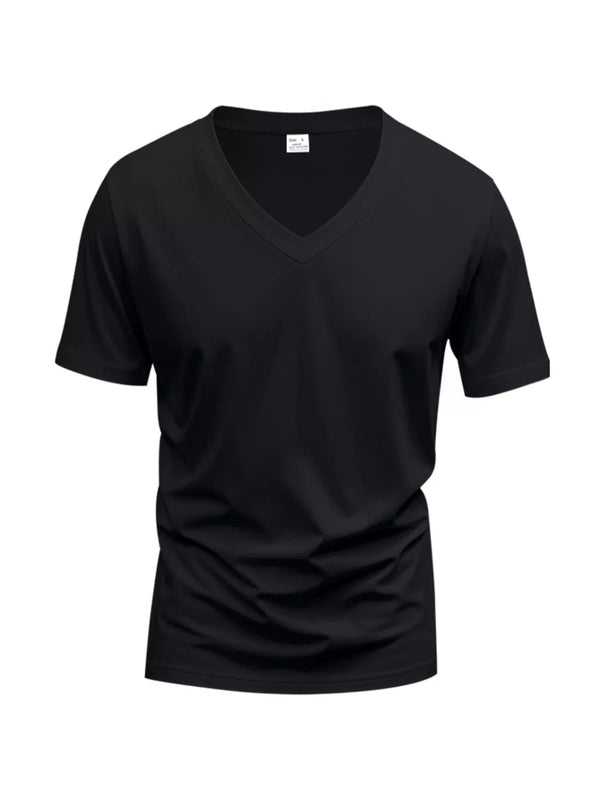 Men's Full Size Slim Fit V-Neck Basic T-Shirt Plus Size 100400784270679 24 Affordable Fashion Under $100 Jerry's Apparel 